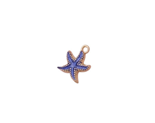 Étoile de mer bleue foncée